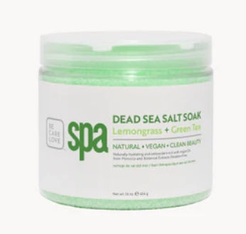 Purifying Lemongrass & Green Tea Dead Sea Salt Soak 16  oz