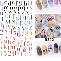Alphabet stickers Rainbow R322