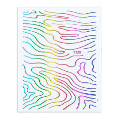 Zebra Pint stickers Rainbow 1329