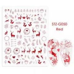 Red Christmas stickers STZ-G050