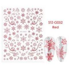 Red Christmas stickers STZ-G052