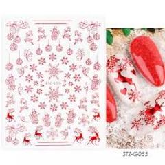 Red Christmas stickers STZ-G055