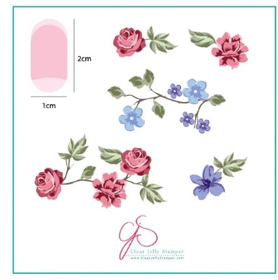 Steel Stamping Plates (6cm x 6cm) CJS- 05 Renaissance Rose