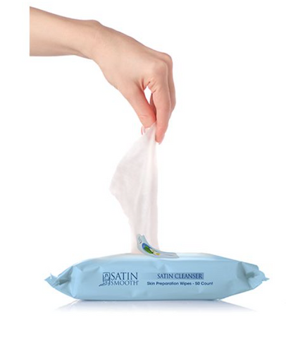 Satin Cleanser Skin Preparation Wipes (50 wipes)