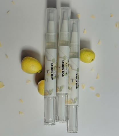 Ensemble d'huiles pour cuticules barres de citron - 5 tailles pour ongles et cuticules nourris