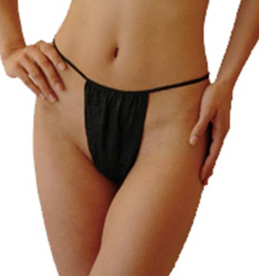 Disposable Panties Black (6pk)