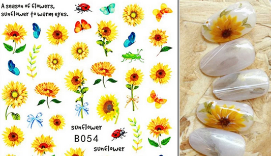 Sunflower Stickers B054