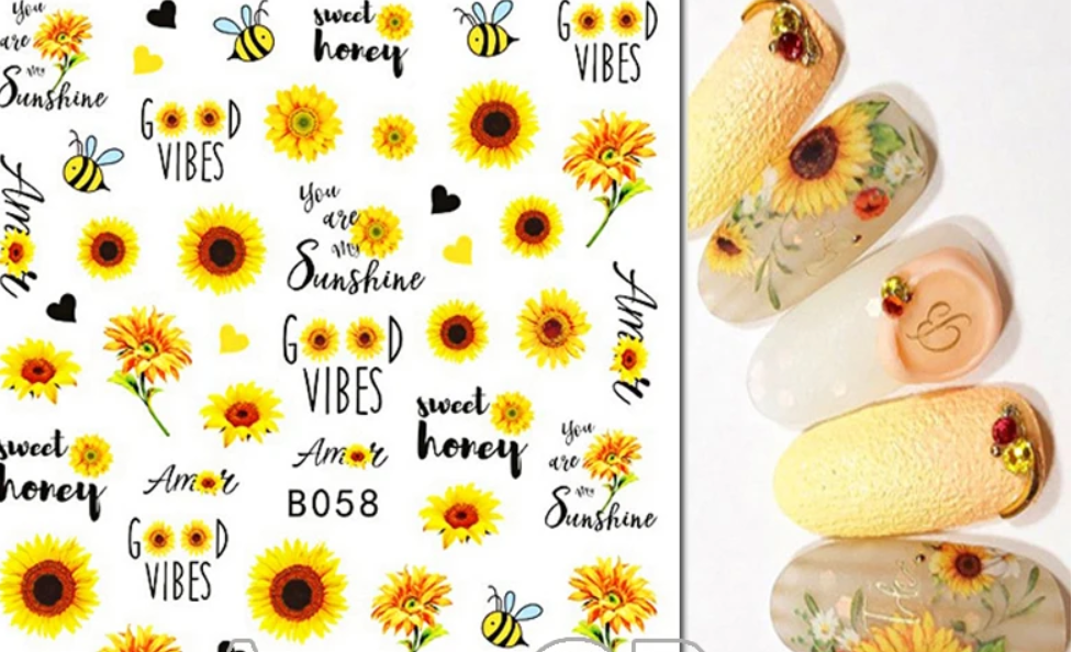 Sunflower Stickers B058