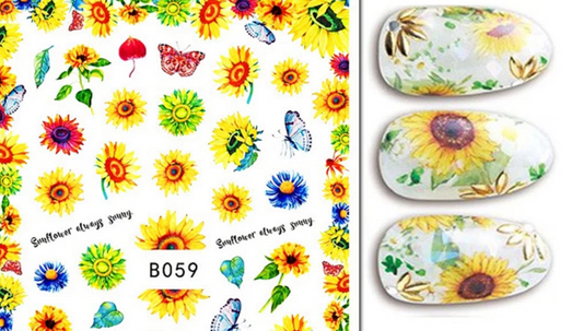 Sunflower Stickers B059