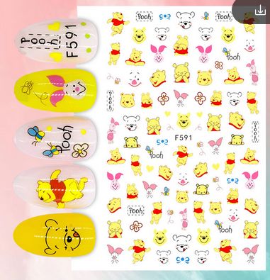 Winnie The Pooh Stickers F591