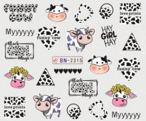 Cow water decal BN-2315