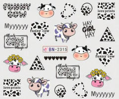 Water Decal Cow BN-2315