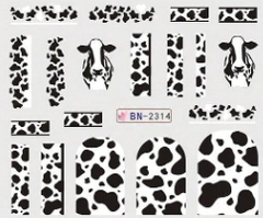 Water Decal Cow BN-2314