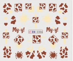 Water Decal Cow BN-2306