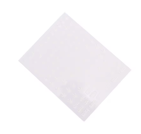 Pop Finger Weed stickers white WG265