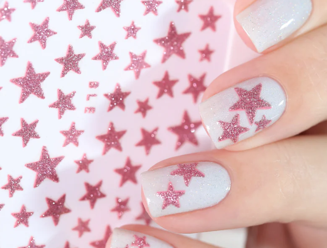 Star Stickers light Pink BLE