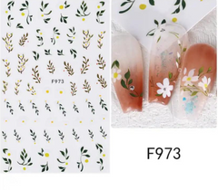 Autocollants fleurs F802