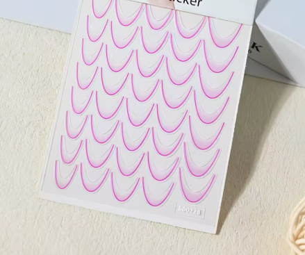 French Tip Stickers Gradient Purple 5D0228