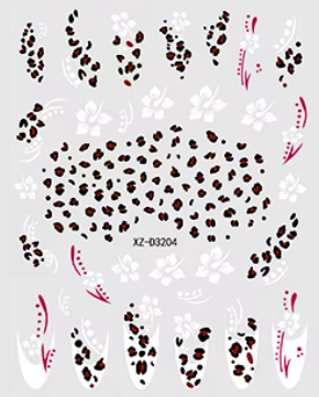 Autocollants fleurs F802