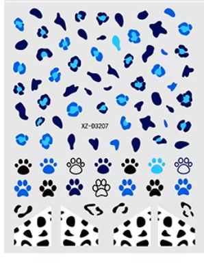 Animal Stickers Leopard Print XZD3207