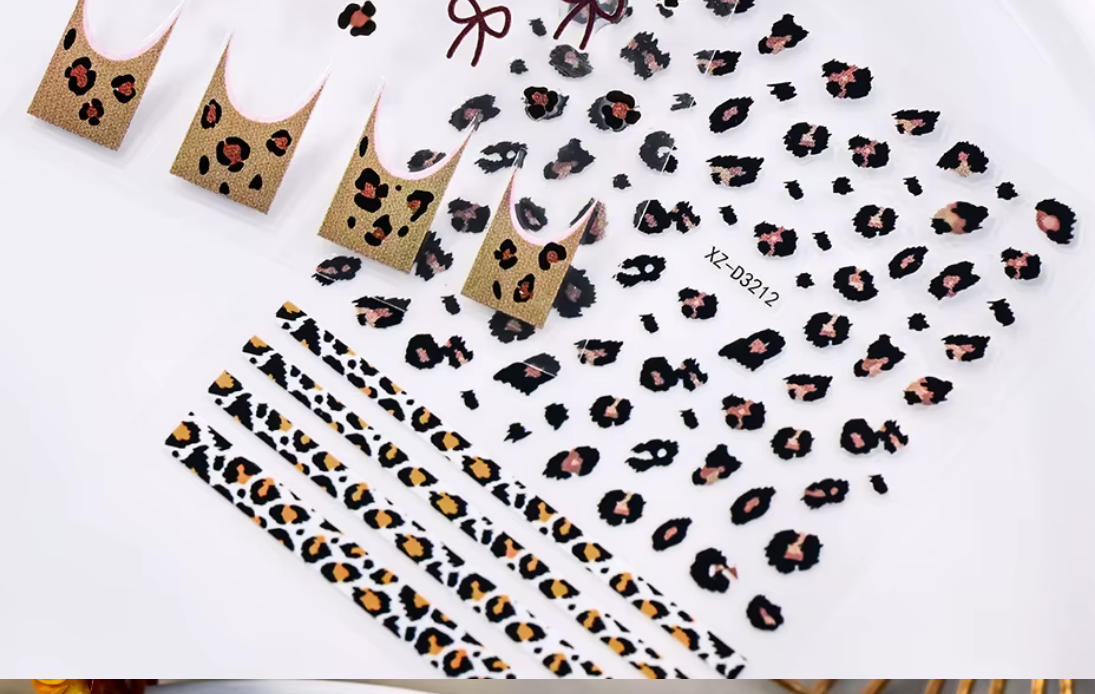 Animal Stickers Leopard Print XZD3212
