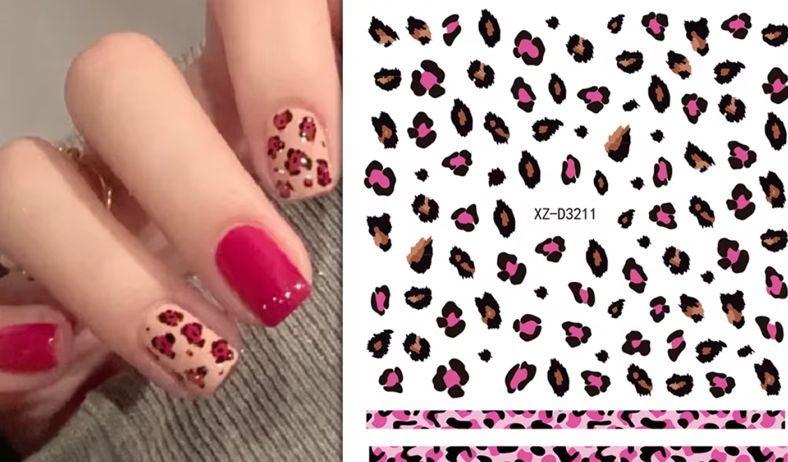Animal Stickers Leopard Print XZD3211