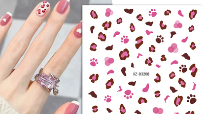Animal Stickers Leopard Print XZD3208