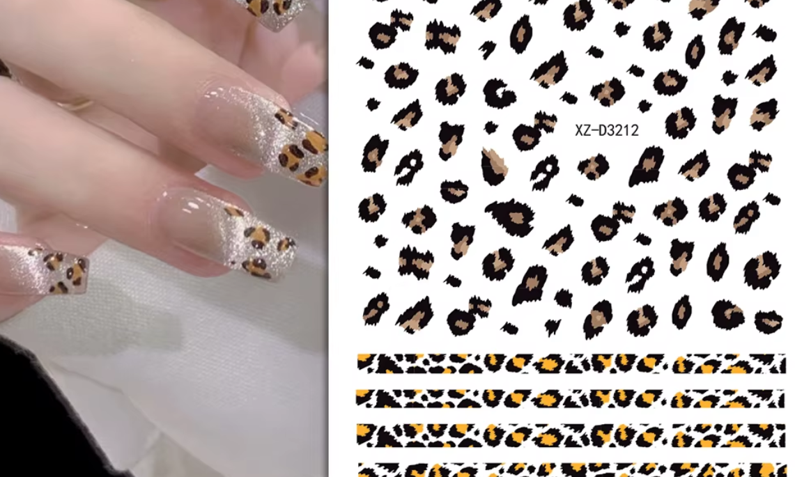 Animal Stickers Leopard Print XZD3212