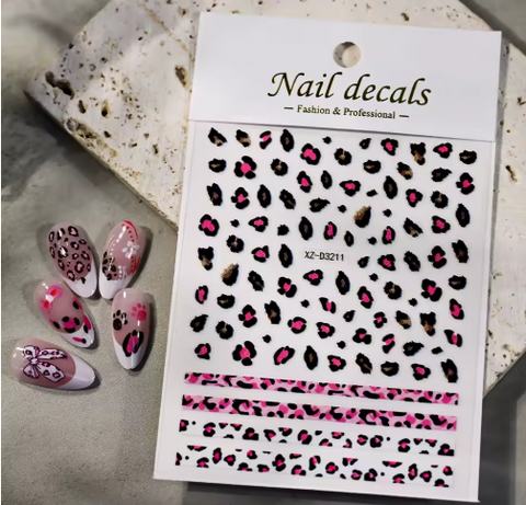 Animal Stickers Leopard Print XZD3211