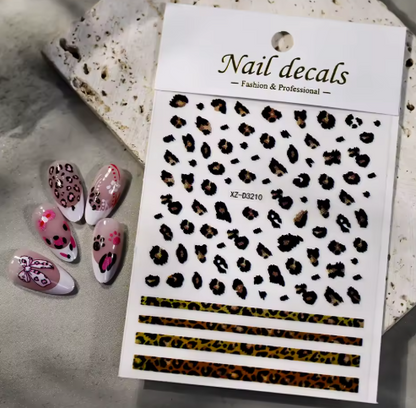 Animal Stickers Leopard Print XZD3210