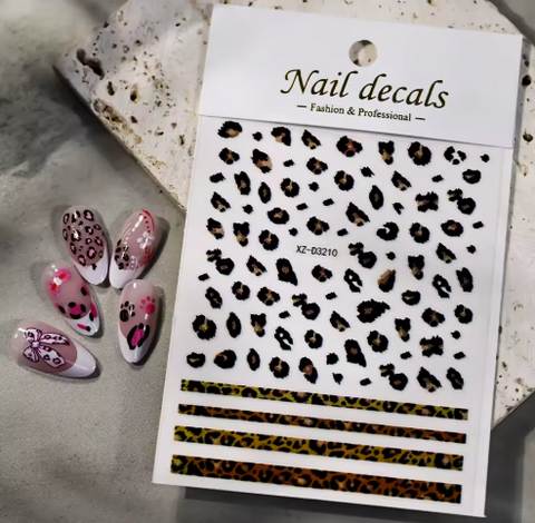 Animal Stickers Leopard Print XZD3210