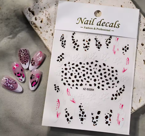 Animal Stickers Leopard Print XZD3204