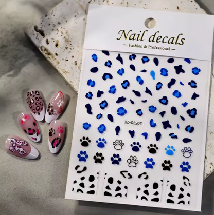 Animal Stickers Leopard Print XZD3207