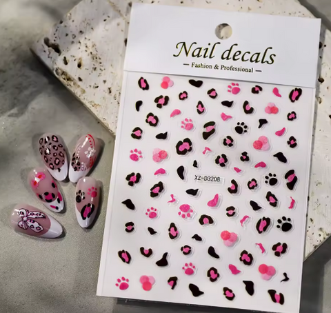 Animal Stickers Leopard Print XZD3208