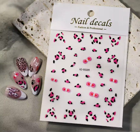 Animal Stickers Leopard Print XZD3209