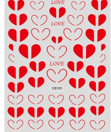 Heart Stickers C6101