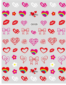 Heart Stickers C6105