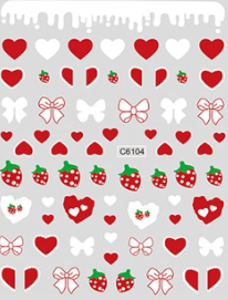 Heart Stickers C6104