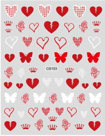 Heart Stickers C6103