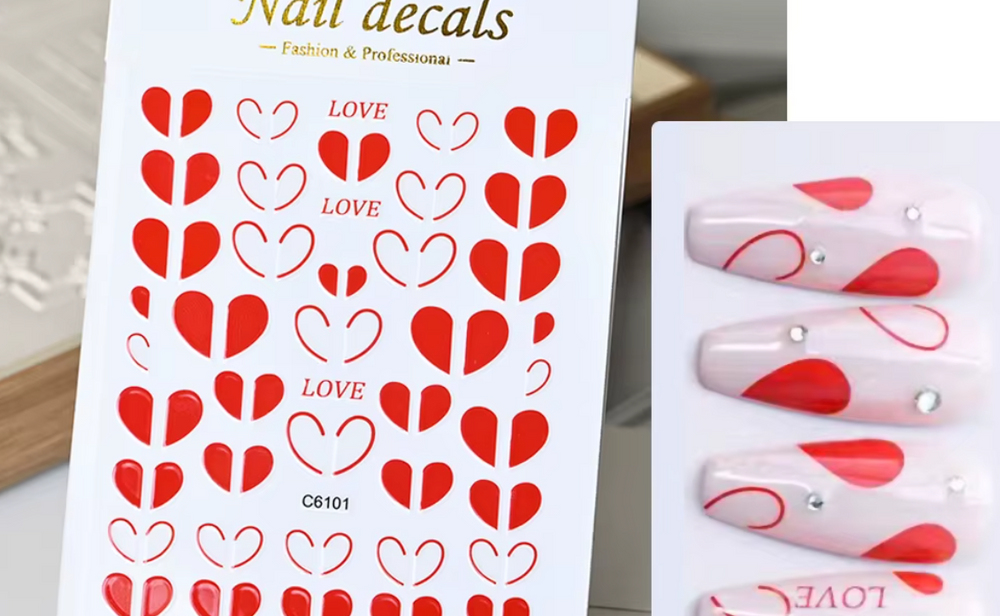 Heart Stickers C6101