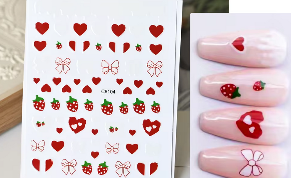 Heart Stickers C6104