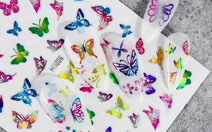 Autocollants fleurs F802