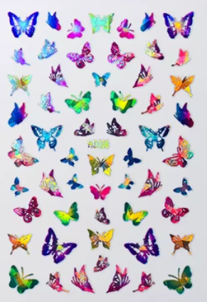 Autocollants fleurs F802