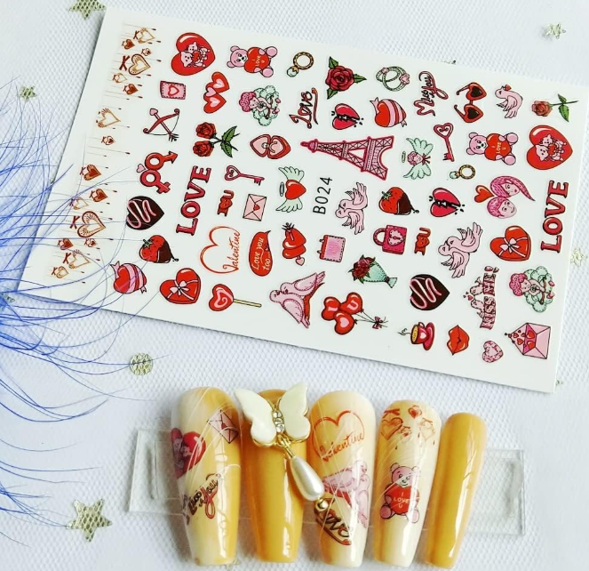 Valentines Day Stickers B024