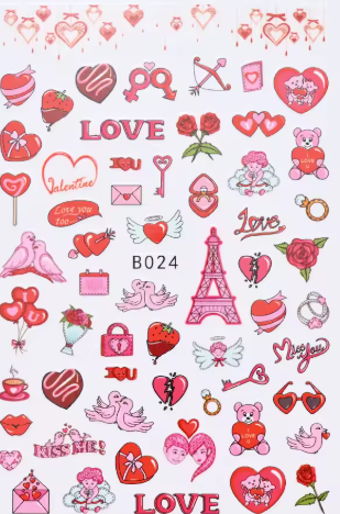 Valentines Day Stickers B024