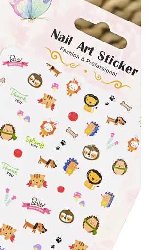 Animal Stickers Lion/Hedgehog C4004