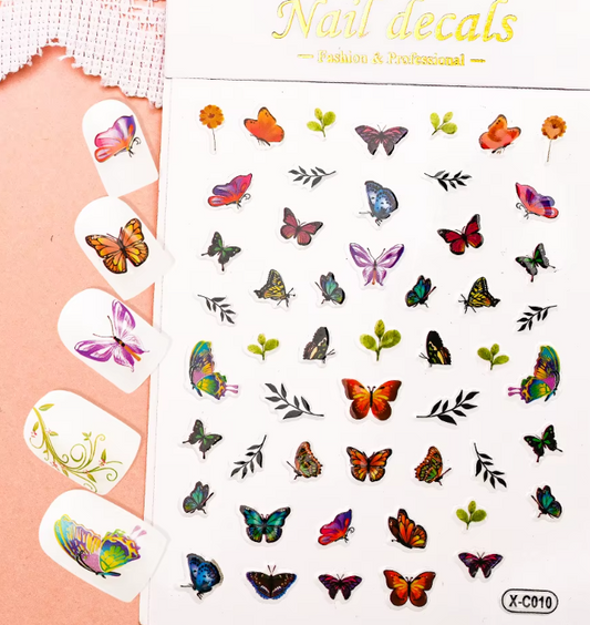 Autocollants fleurs F802