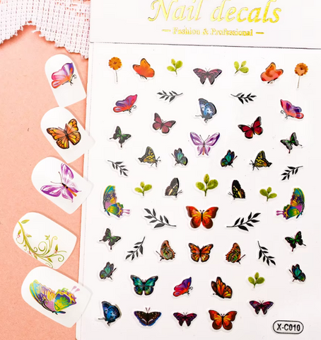 Autocollants fleurs F802