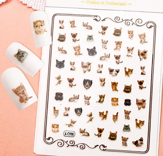 Animal Stickers Cats XC008