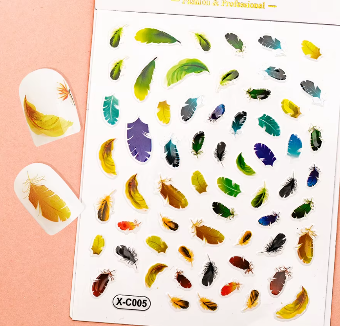 Feather Stickers XC005